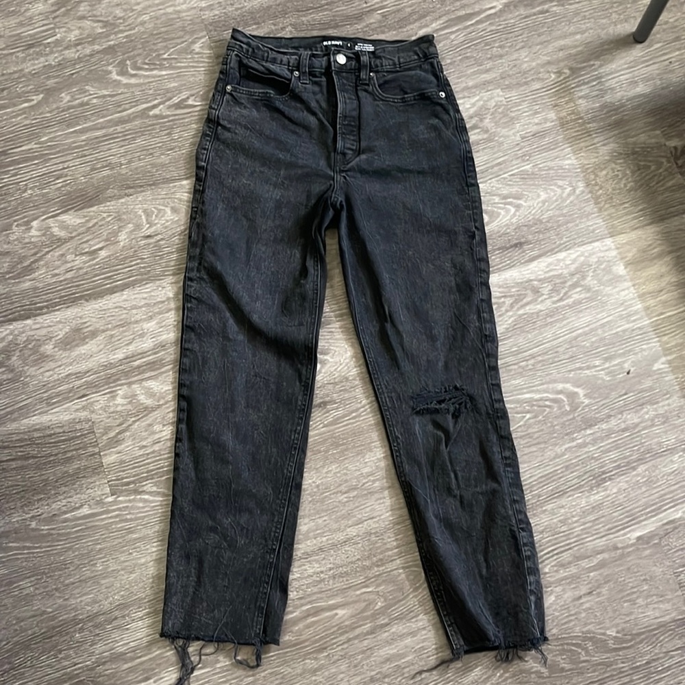 SKY-HI Straight Black Jeans Old Navy
